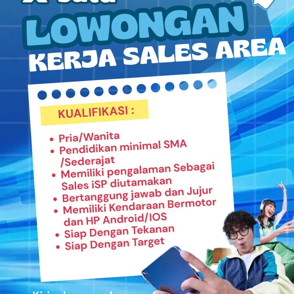 Merah Oranye Modern Lowongan Kerja Sales Kisah Anda