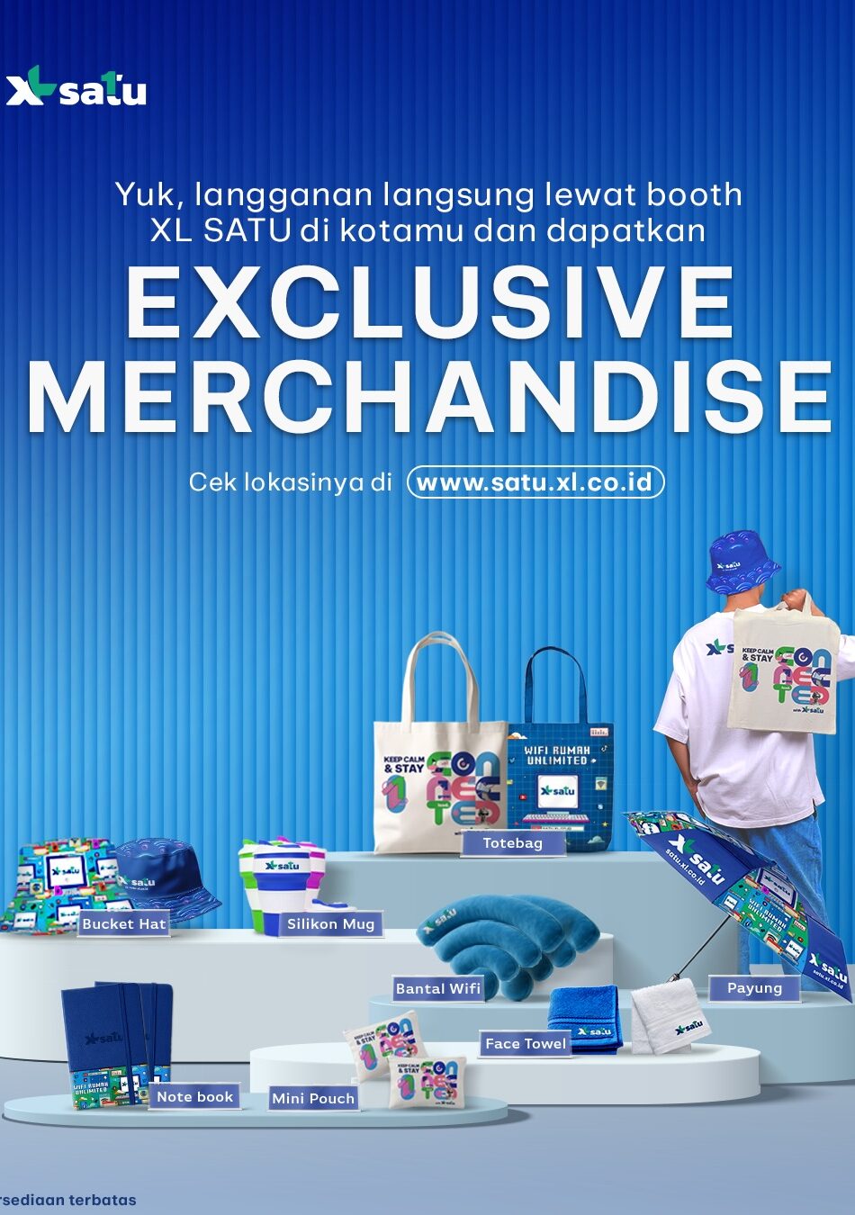 SPECIAL MERCHANDISE UNTUK KAMU! 🎁Booth XL SATU akan ada di kotamu! Jadi makin gampang buat berl (1)